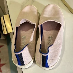 Rothy’s slip on sneaker. Pale pink color, size 9. Good condition